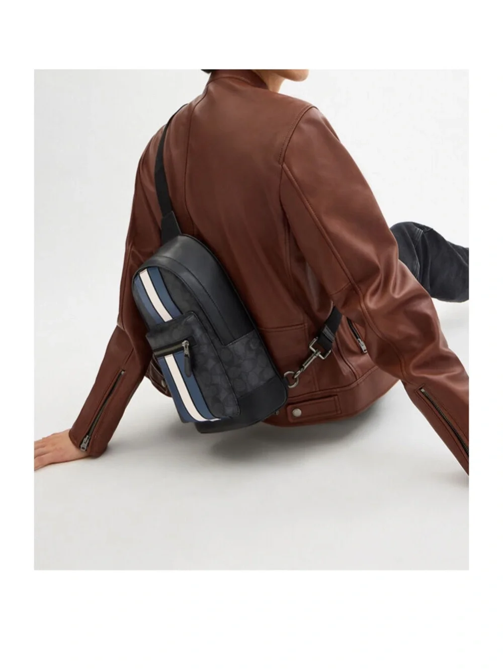 Coach signature coated